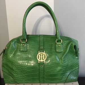 Green Lizard Print Tommy Hilfiger Purse